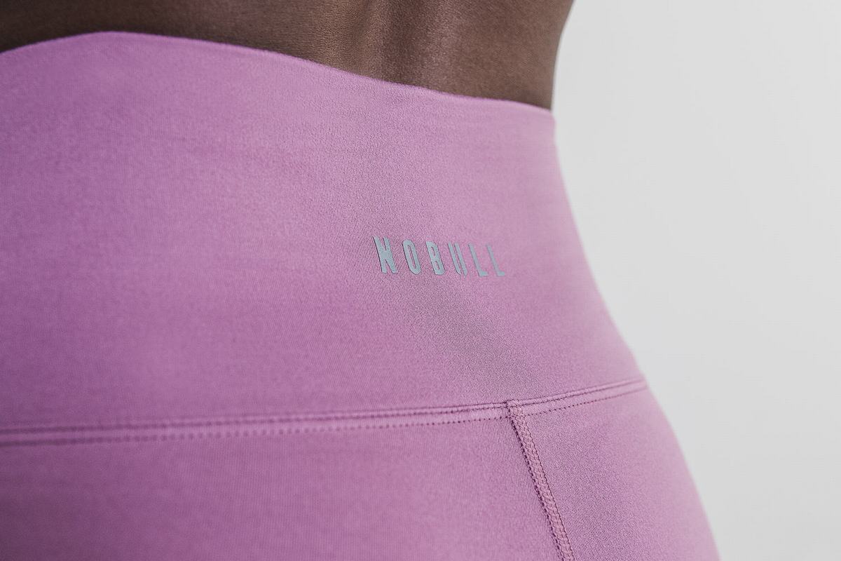 Nobull High-Rise Matte Women's Tights Purple | Australia (WR3608)